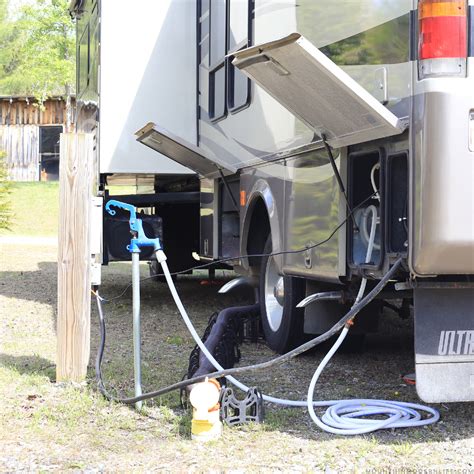 how to hook up sewage on travel trailer